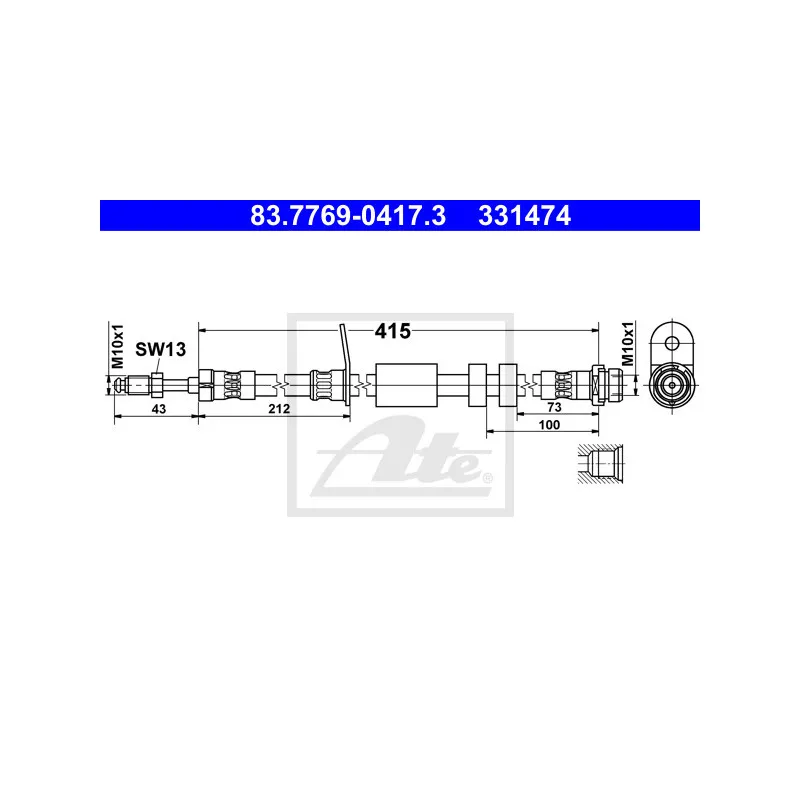 Flexible de frein ATE 83.7769-0417.3