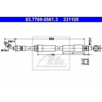 Flexible de frein ATE 83.7769-0561.3