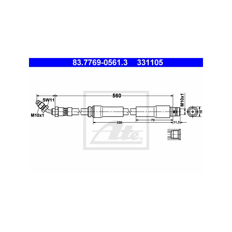Flexible de frein ATE 83.7769-0561.3