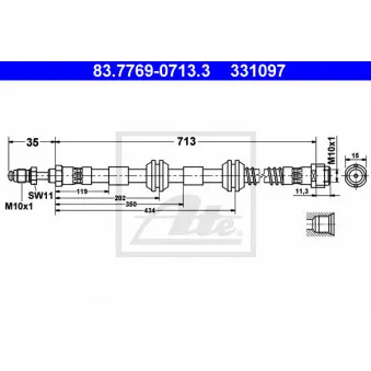 Flexible de frein ATE 83.7769-0713.3