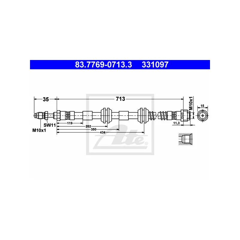 Flexible de frein ATE 83.7769-0713.3