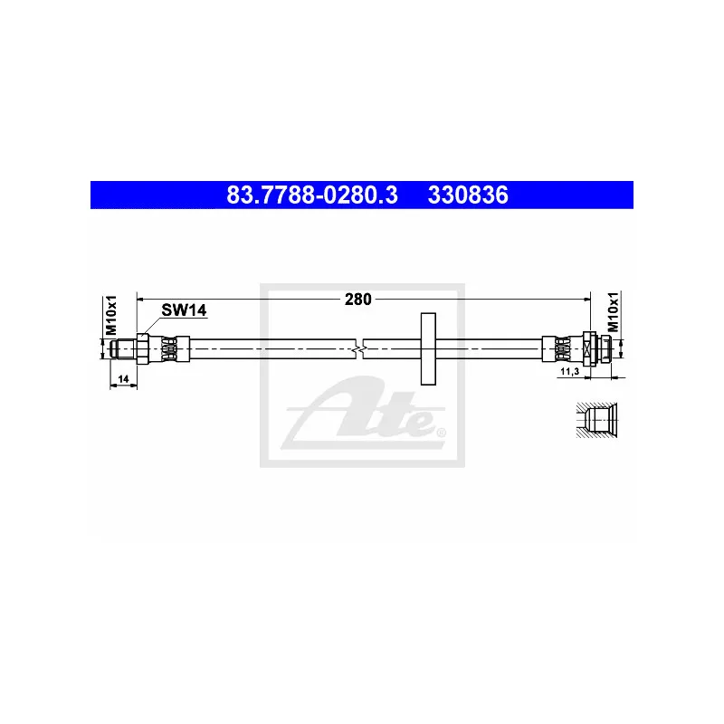 Flexible de frein ATE 83.7788-0280.3