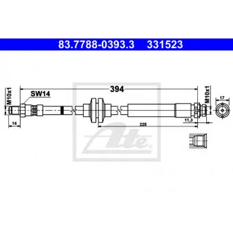 Flexible de frein ATE 83.7788-0393.3