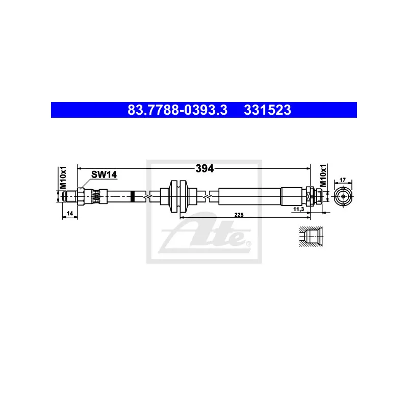 Flexible de frein ATE 83.7788-0393.3