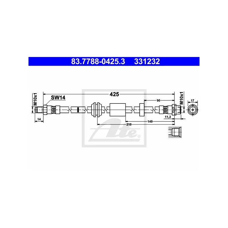 Flexible de frein ATE 83.7788-0425.3