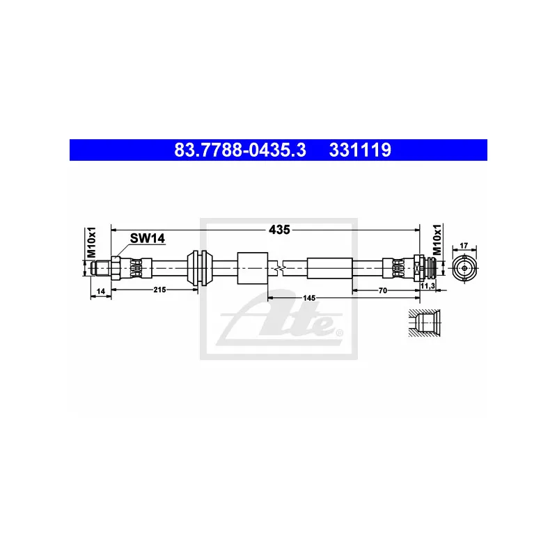 Flexible de frein ATE 83.7788-0435.3