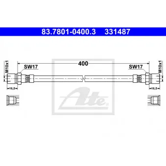 Flexible de frein ATE 83.7801-0400.3