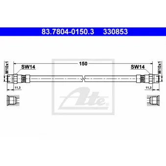 Flexible de frein ATE 83.7804-0150.3