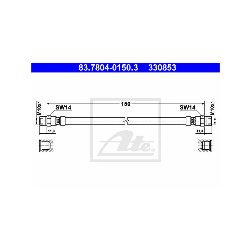 Flexible de frein ATE 83.7804-0150.3