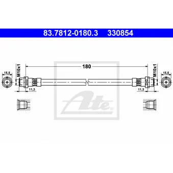 Flexible de frein ATE 83.7812-0180.3