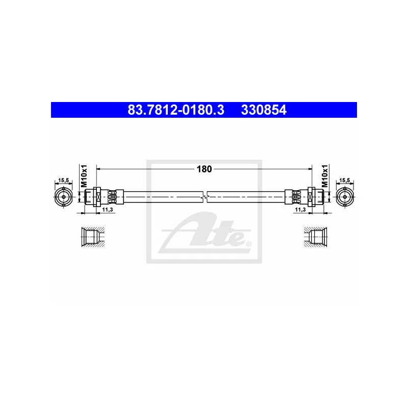 Flexible de frein ATE 83.7812-0180.3