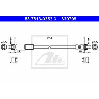 Flexible de frein ATE 83.7813-0252.3