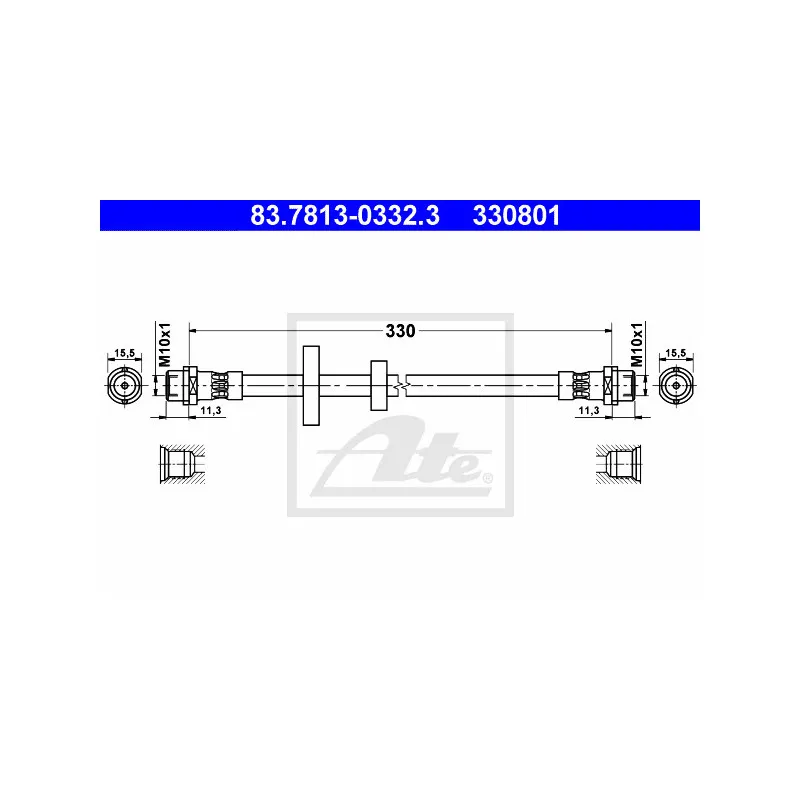 Flexible de frein ATE 83.7813-0332.3