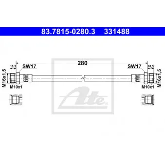 Flexible de frein ATE 83.7815-0280.3