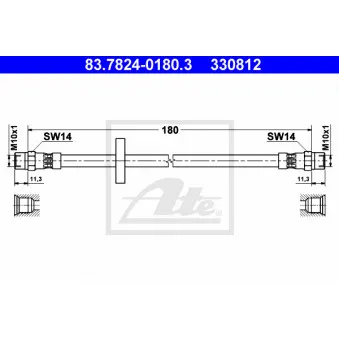 Flexible de frein ATE 83.7824-0180.3