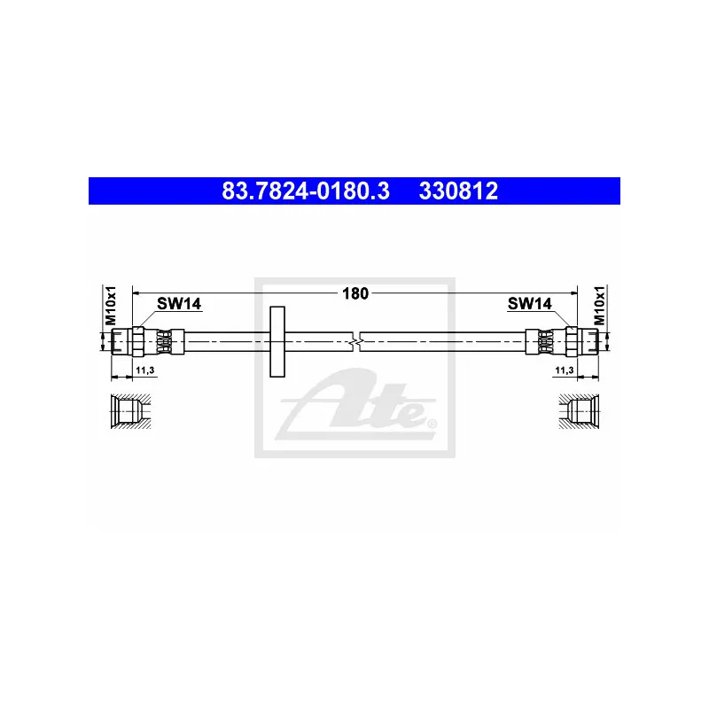 Flexible de frein ATE 83.7824-0180.3