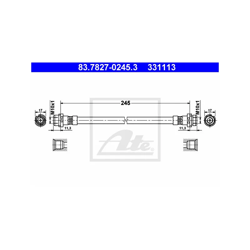 Flexible de frein ATE 83.7827-0245.3