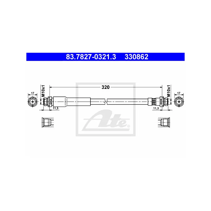 Flexible de frein ATE 83.7827-0321.3