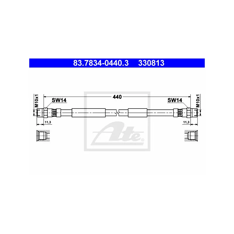 Flexible de frein ATE 83.7834-0440.3