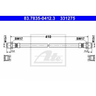 Flexible de frein ATE 83.7835-0412.3