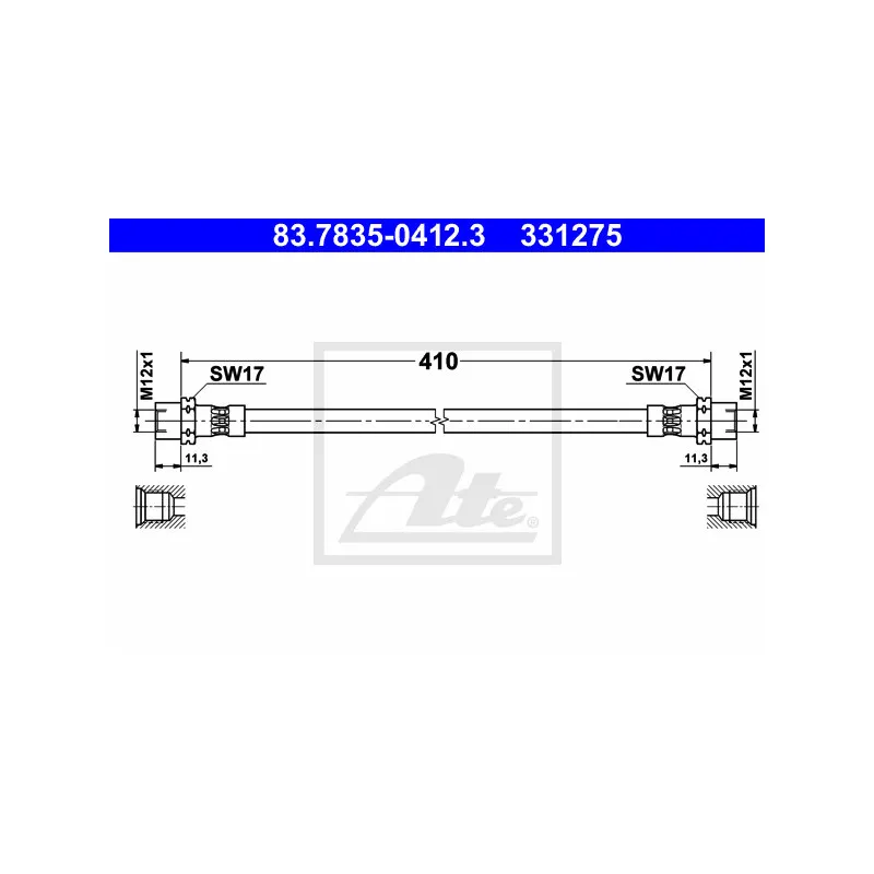 Flexible de frein ATE 83.7835-0412.3