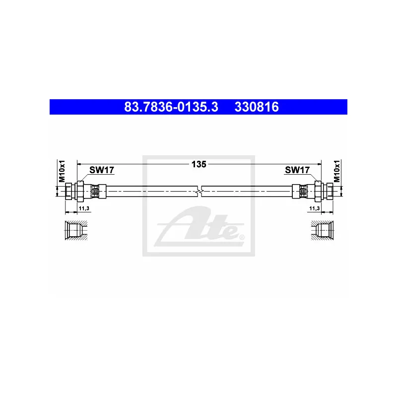 Flexible de frein ATE 83.7836-0135.3