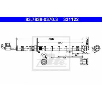 Flexible de frein ATE 83.7838-0370.3