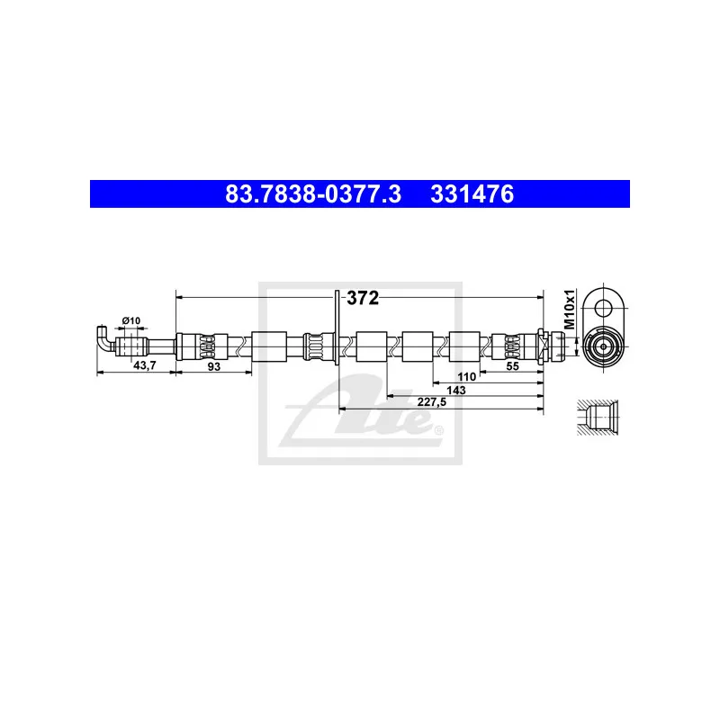 Flexible de frein ATE 83.7838-0377.3