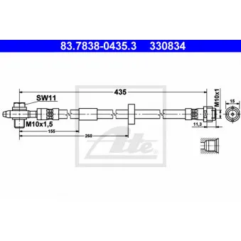 Flexible de frein ATE 83.7838-0435.3