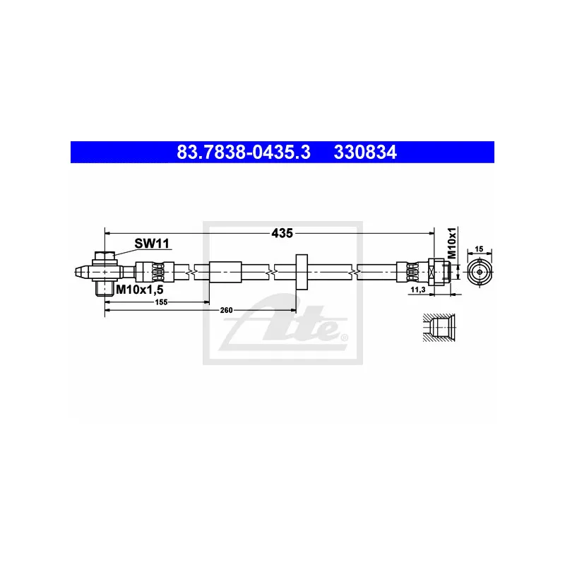 Flexible de frein ATE 83.7838-0435.3