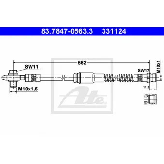 Flexible de frein ATE 83.7847-0563.3