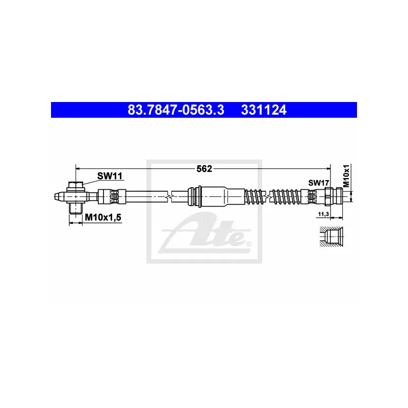 Flexible de frein ATE 83.7847-0563.3