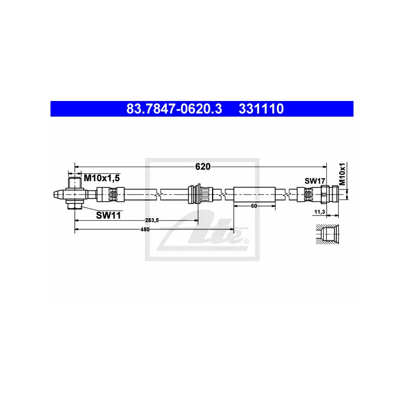 Flexible de frein ATE 83.7847-0620.3