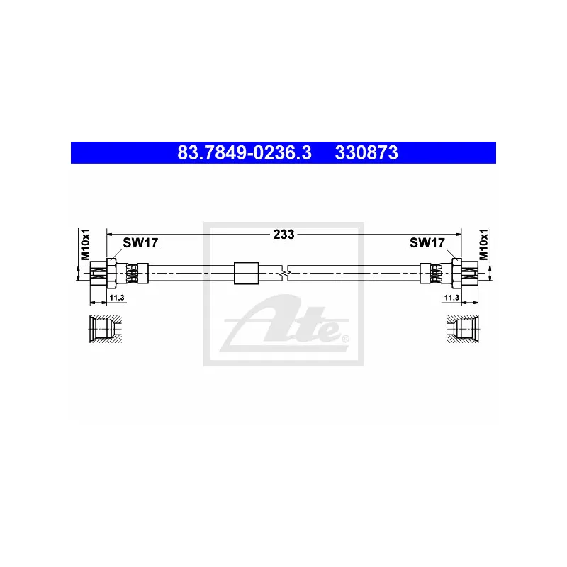 Flexible de frein ATE 83.7849-0236.3