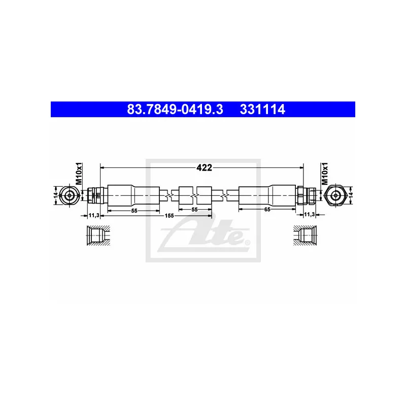 Flexible de frein ATE 83.7849-0419.3