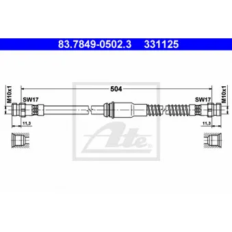 Flexible de frein ATE 83.7849-0502.3