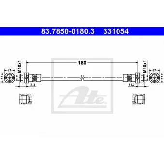 Flexible de frein ATE 83.7850-0180.3