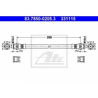 Flexible de frein ATE 83.7850-0205.3