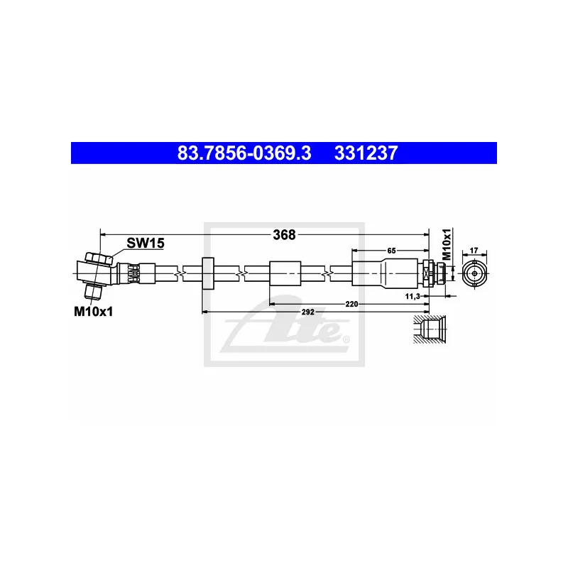 Flexible de frein ATE 83.7856-0369.3