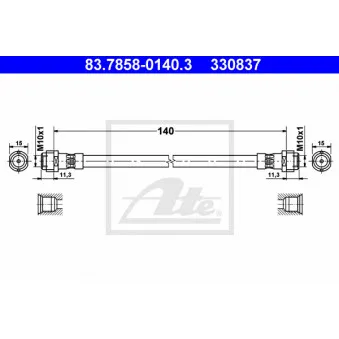 Flexible de frein ATE 83.7858-0140.3