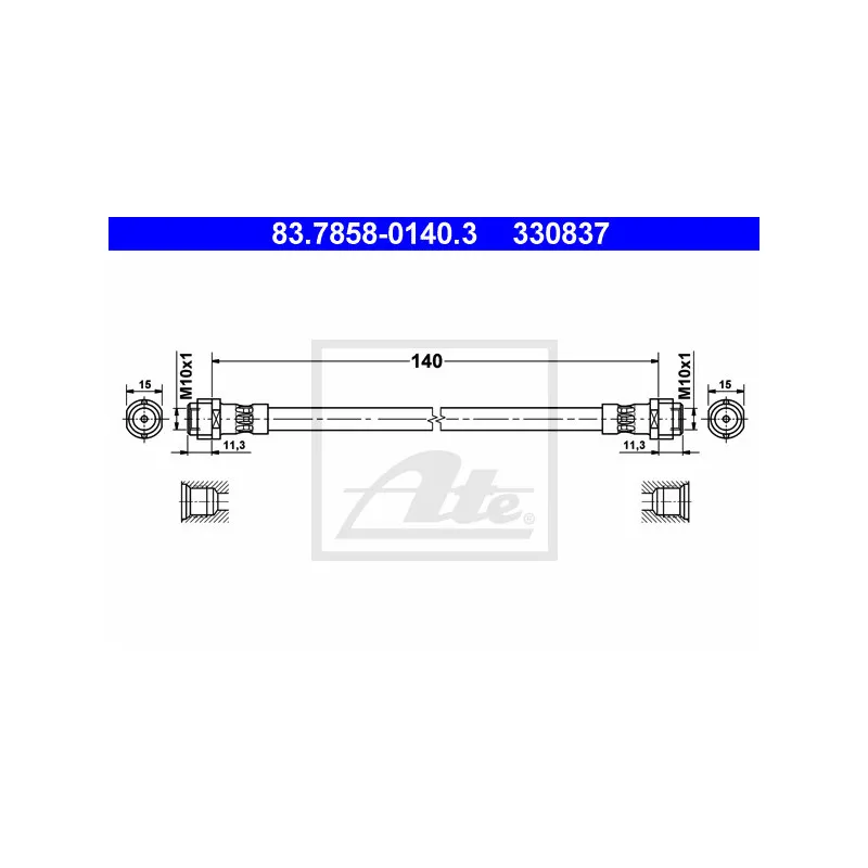 Flexible de frein ATE 83.7858-0140.3