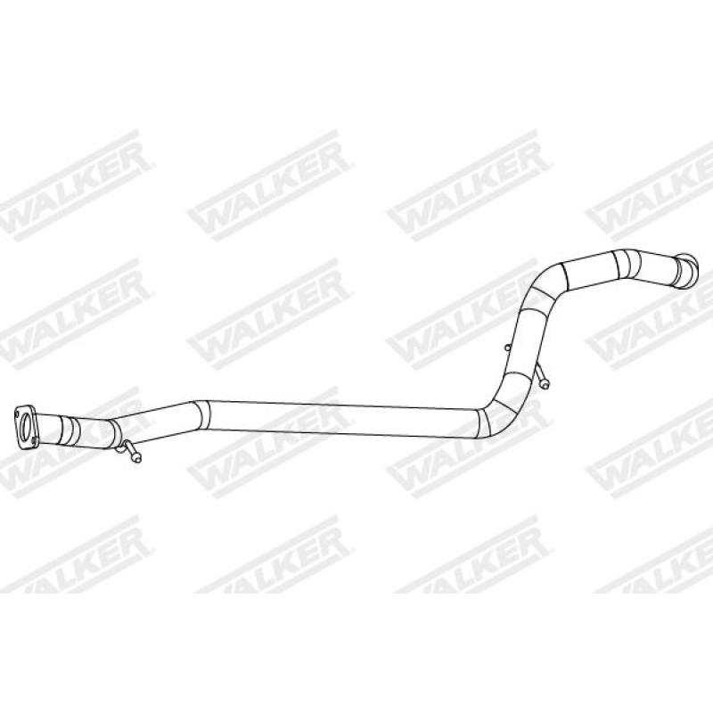 Tuyau d'échappement WALKER 10860 - Visuel 1