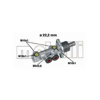Maître-cylindre de frein METELLI 05-0353