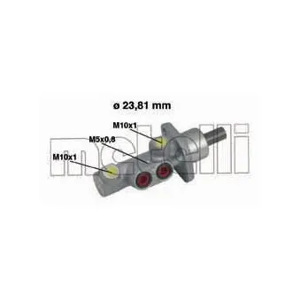 Maître-cylindre de frein METELLI 05-0452