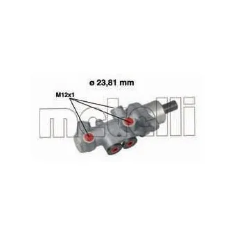 Maître-cylindre de frein METELLI 05-0536