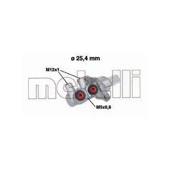 Maître-cylindre de frein METELLI 05-0571