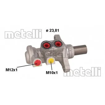 Maître-cylindre de frein METELLI 05-0706