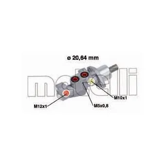 Maître-cylindre de frein METELLI 05-0750