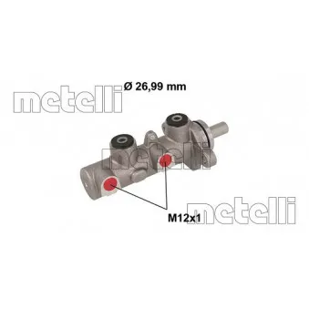 Maître-cylindre de frein METELLI