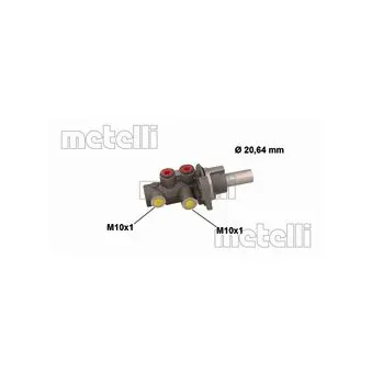 Maître-cylindre de frein METELLI 05-0886